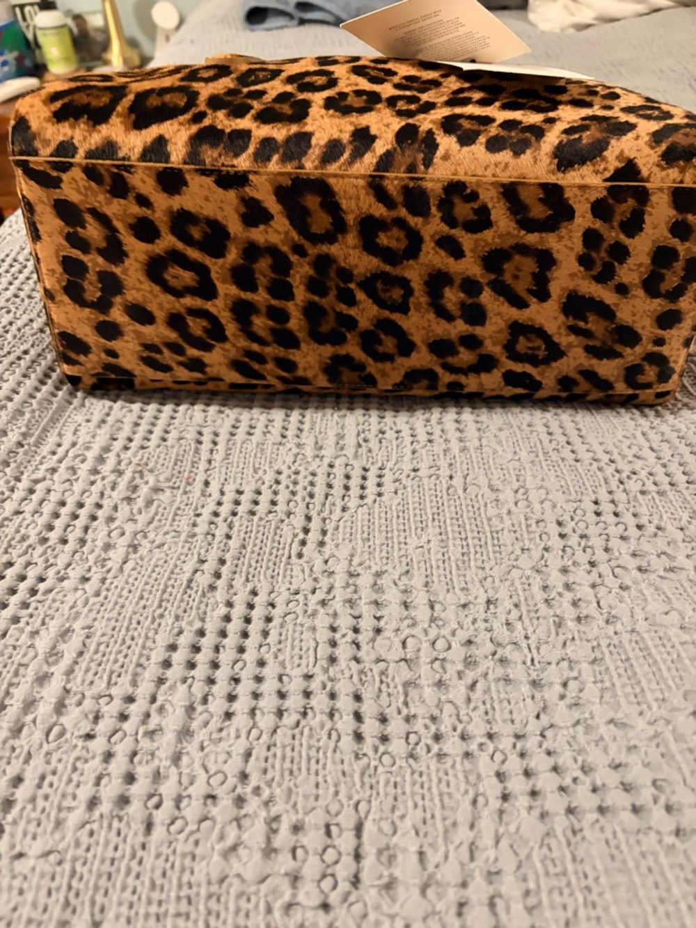 NWT Mansur Gavriel Helios Shoulder Bag leopard - Picture 6 of 9